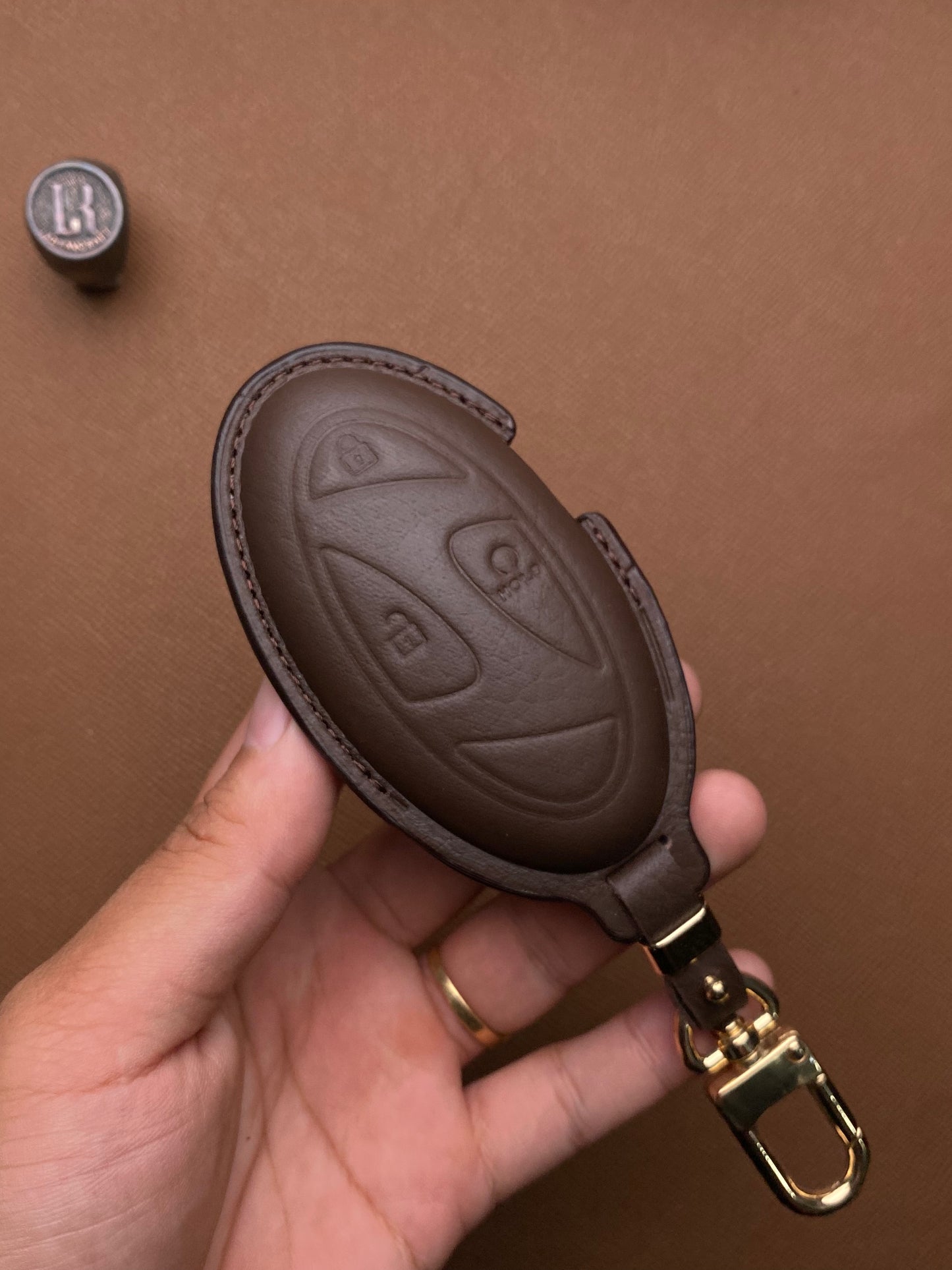 Leather Car Key Case for Huyndai SantaFe Tucson 2025 - HUYG4