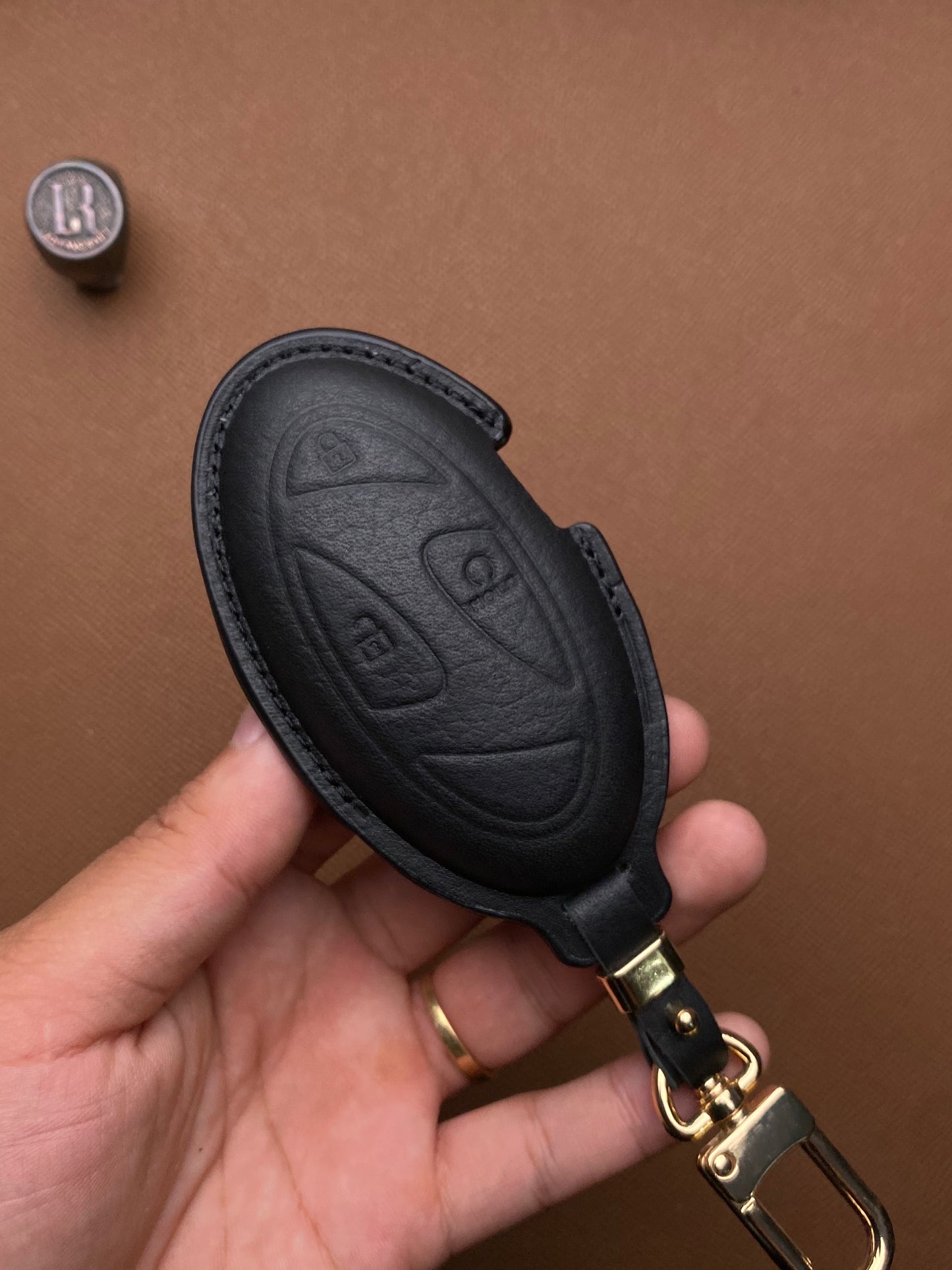 Leather Car Key Case for Huyndai SantaFe Tucson 2025 - HUYG4