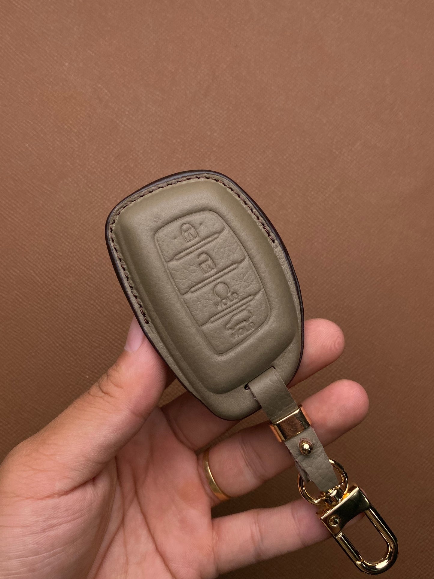 Leather Car Key Case for Hyundai CRETA, Stargazer (2022-2023) - HUYC4