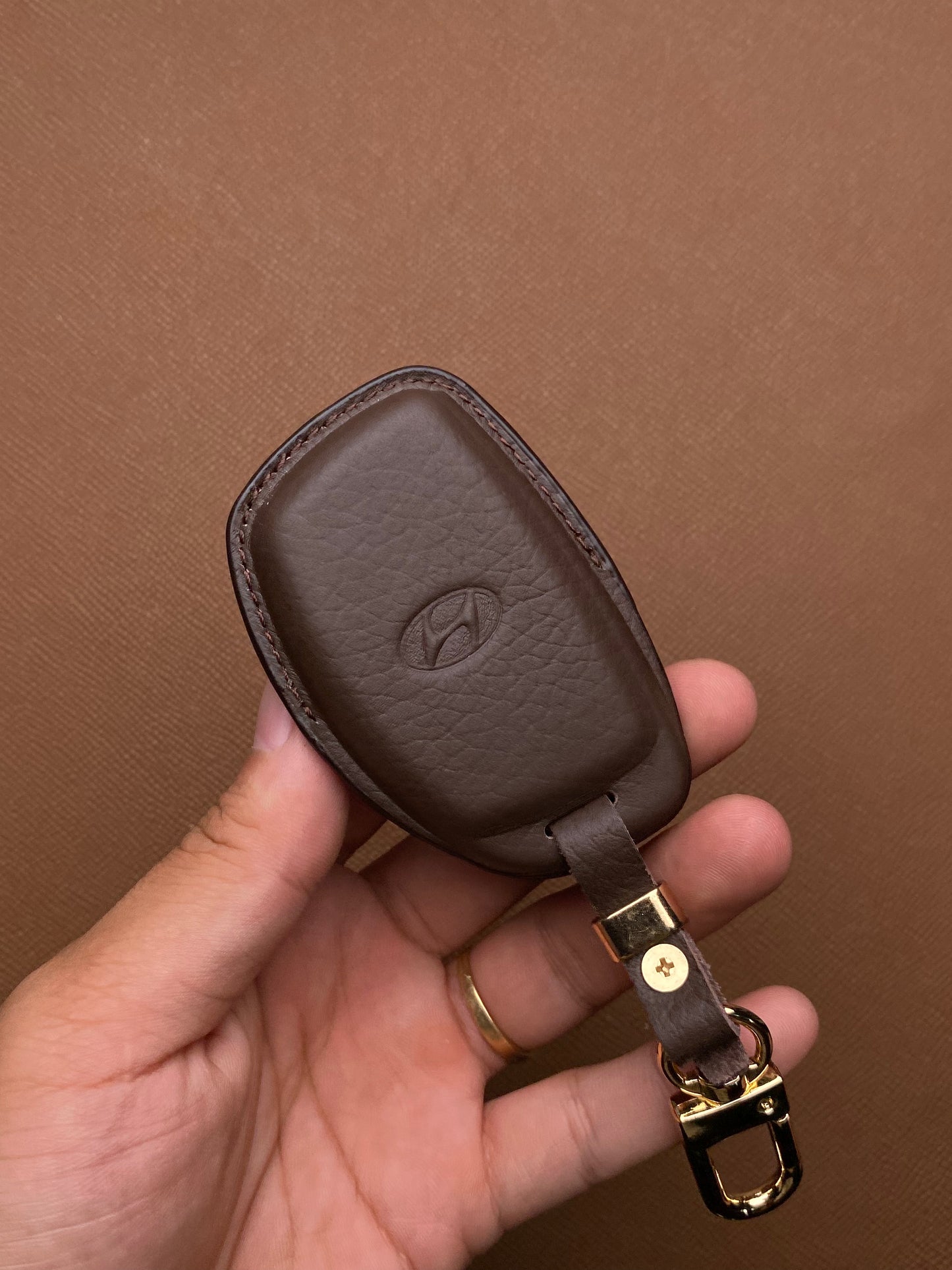 Leather Car Key Case for Hyundai CRETA, Stargazer (2022-2023) - HUYC4