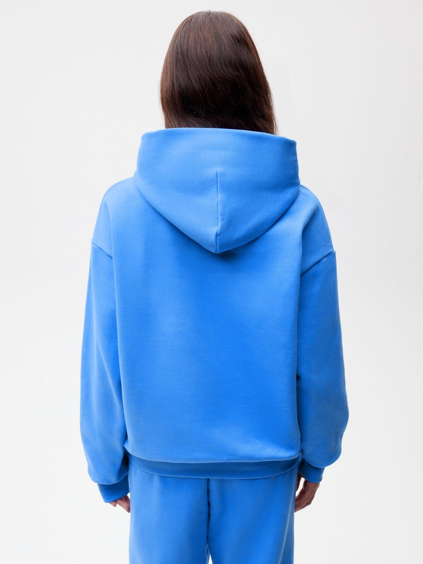 Womens In Conversion Cotton Hoodie—water blue