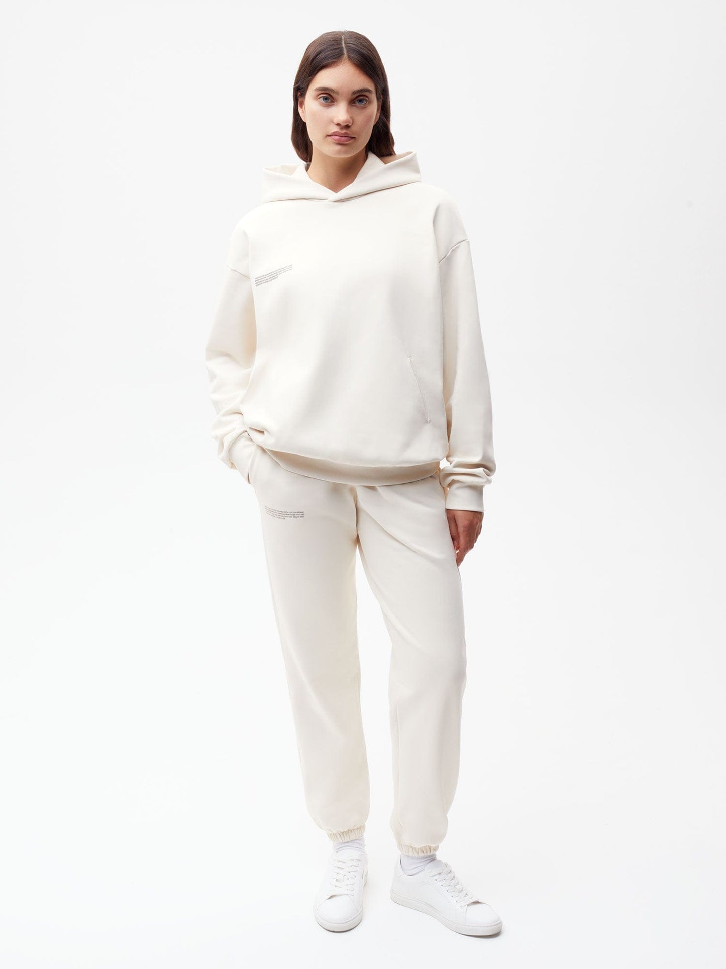 Womens In Conversion Cotton Track Pants—cotton white