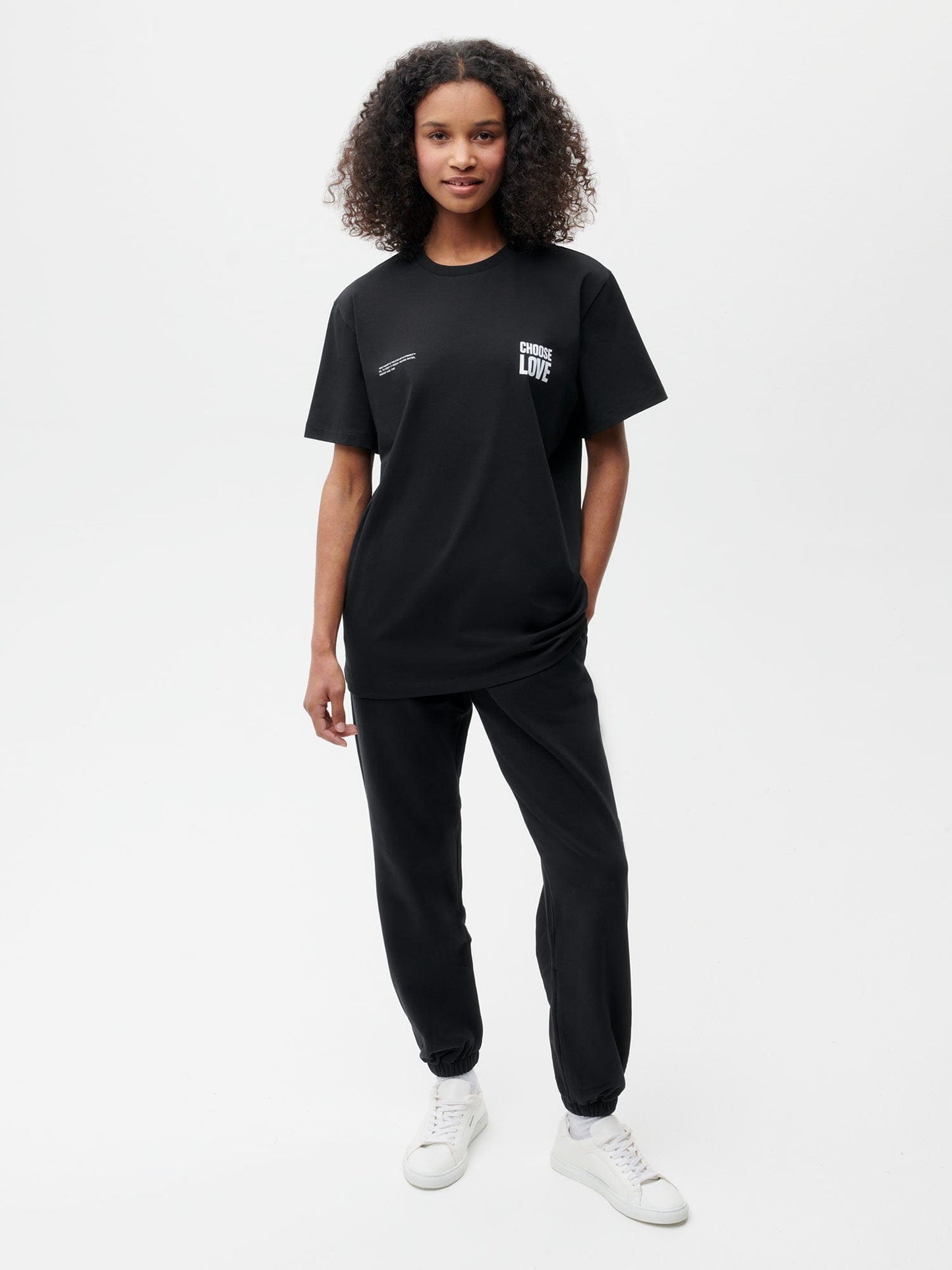 PANGAIA x Choose Love T-shirt—black