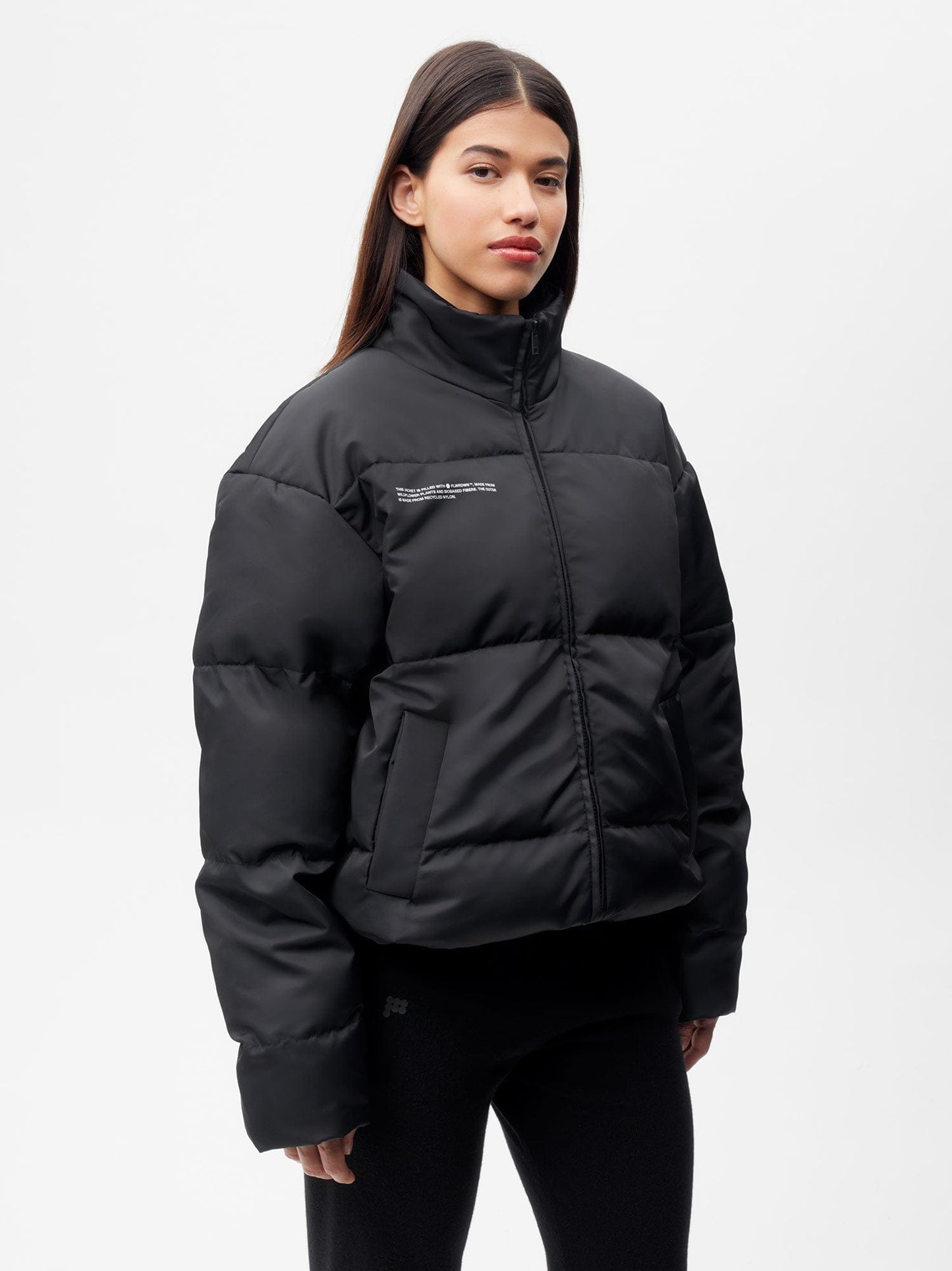 Womens FLWRDWN™ Bomber Jacket—black