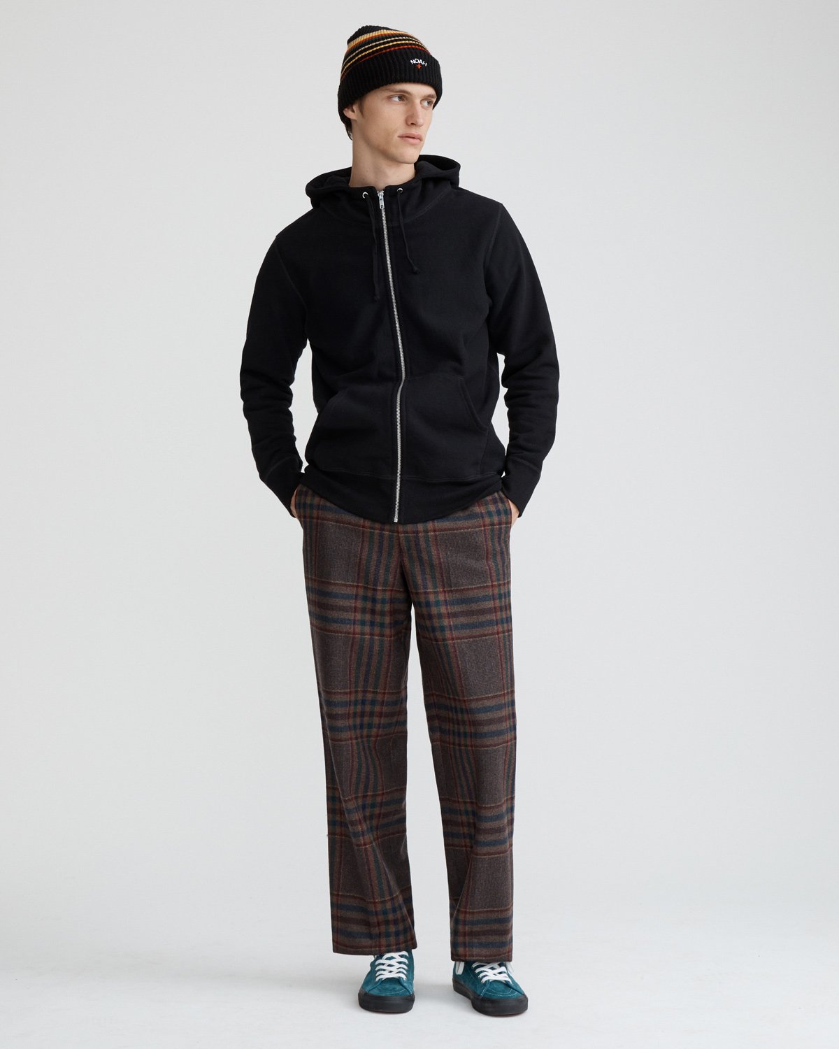 Zip-Up Collar Hoodie