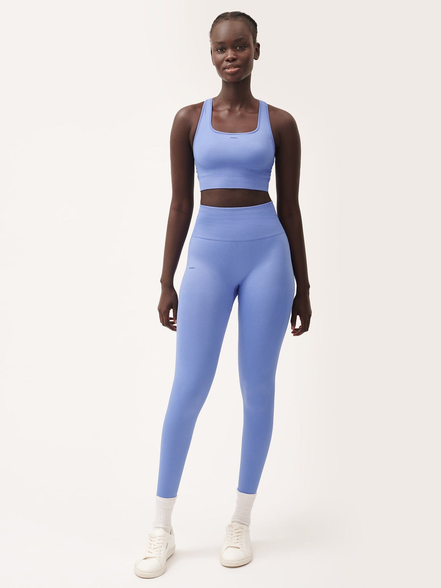 Womens Plant-Stretch Compressive Leggings—Iris Purple