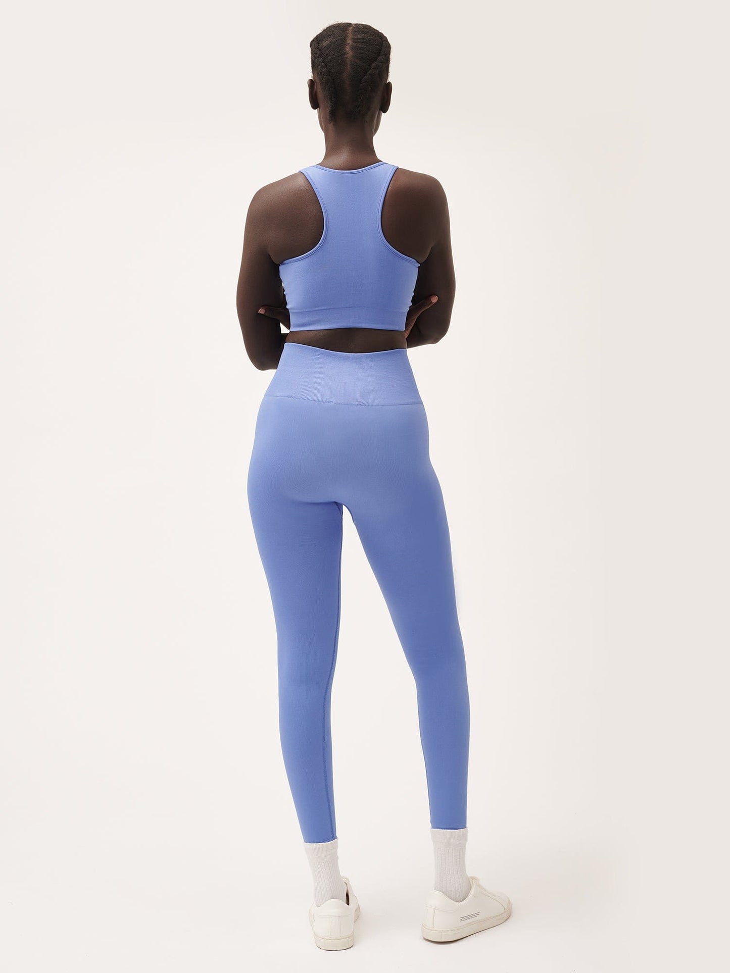 Womens Plant-Stretch Compressive Leggings—Iris Purple