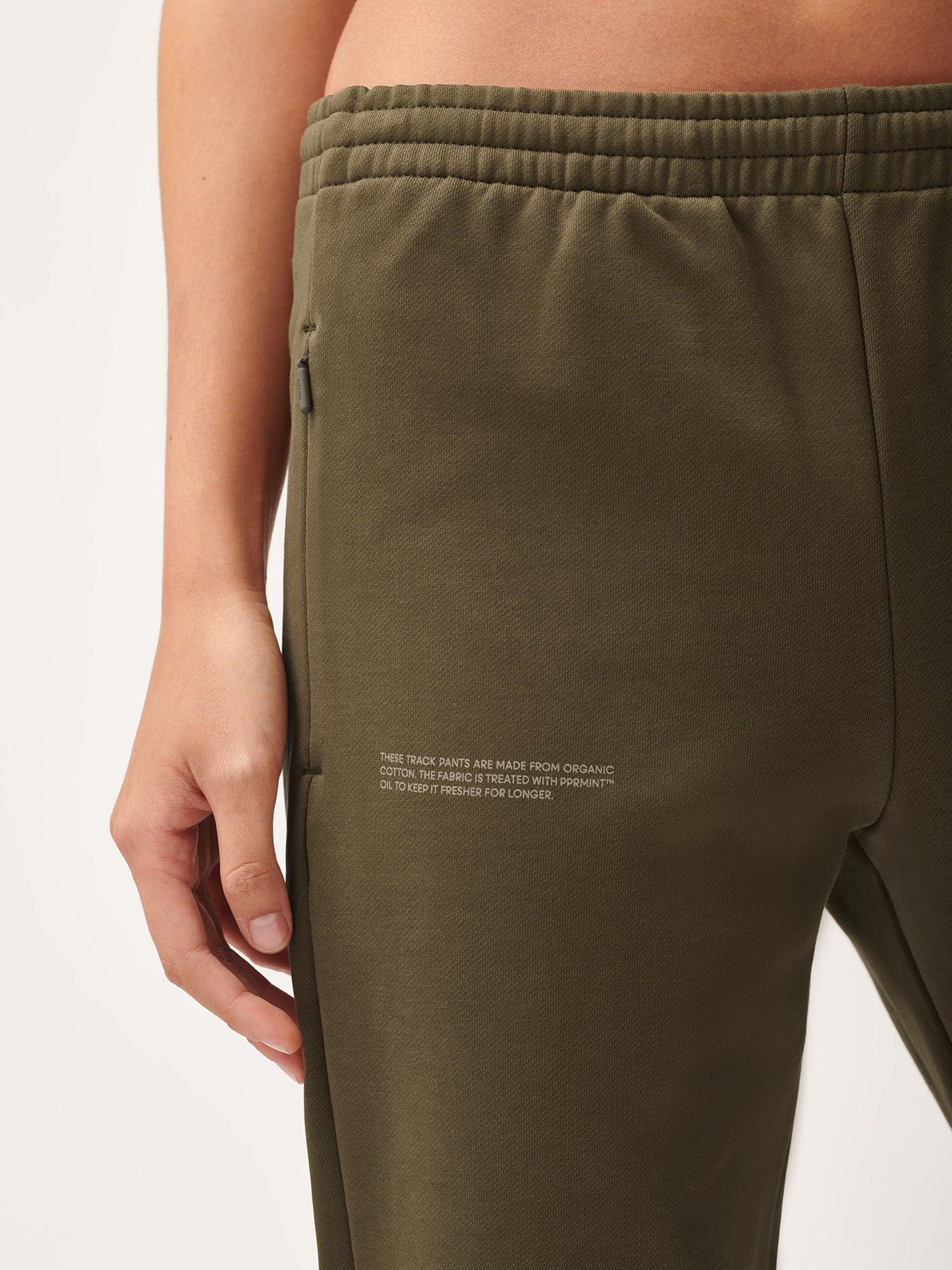 Women's Active Jersey Track Pants—soil brown