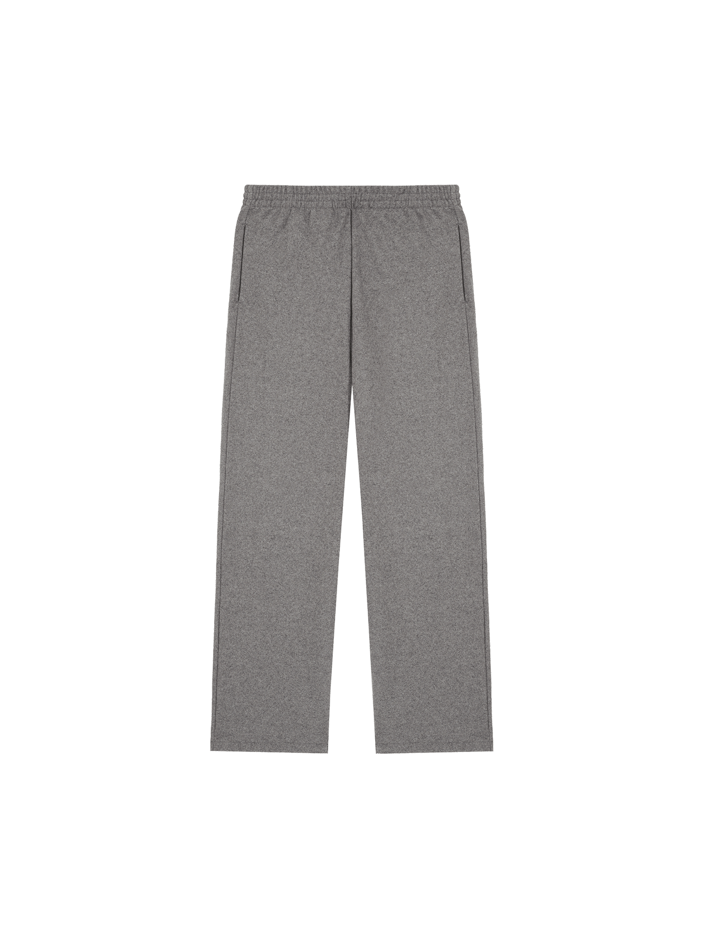 Womens Recycled Wool Jersey Wide-Leg Track Pants—volcanic grey