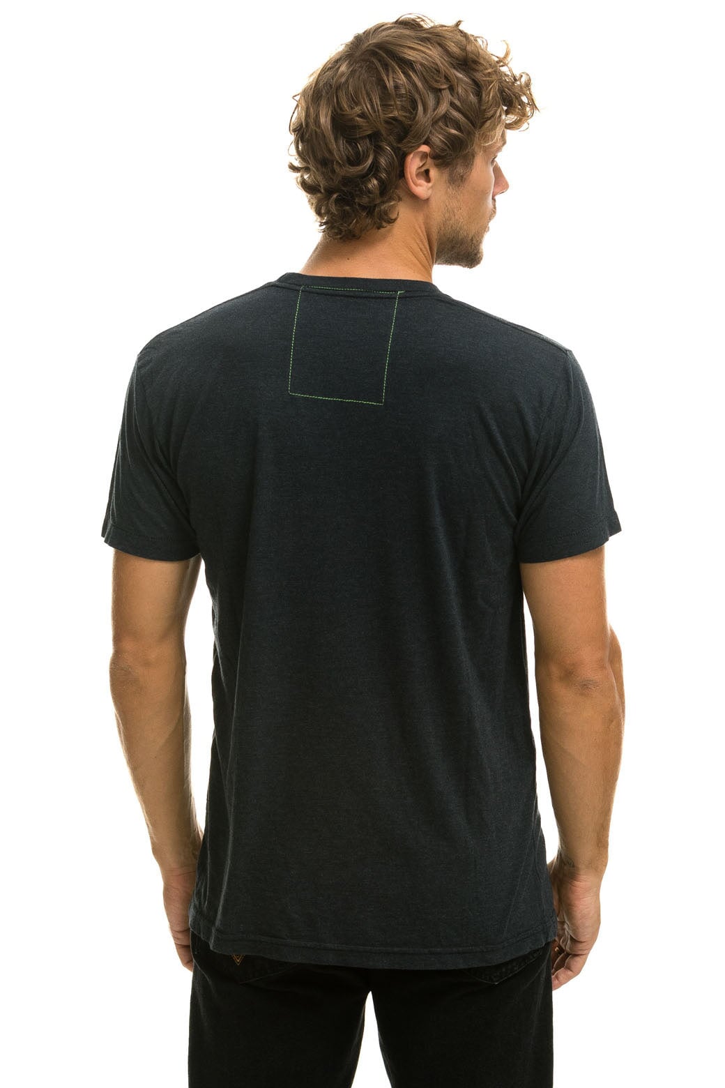 AVIATOR NATION HAMPTONS UNISEX CREW TEE - CHARCOAL