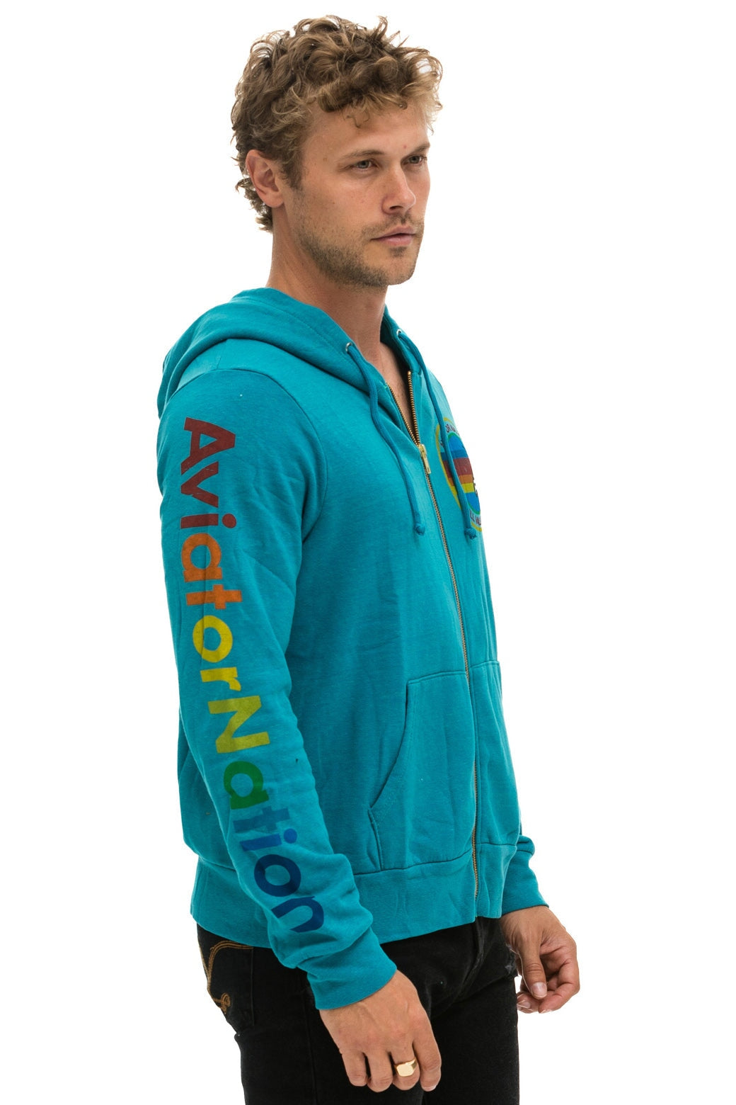 AVIATOR NATION MILL VALLEY HOODIE - TEAL