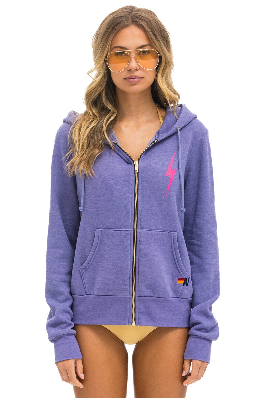 BOLT 2 HOODIE - LAVENDER // NEON PINK