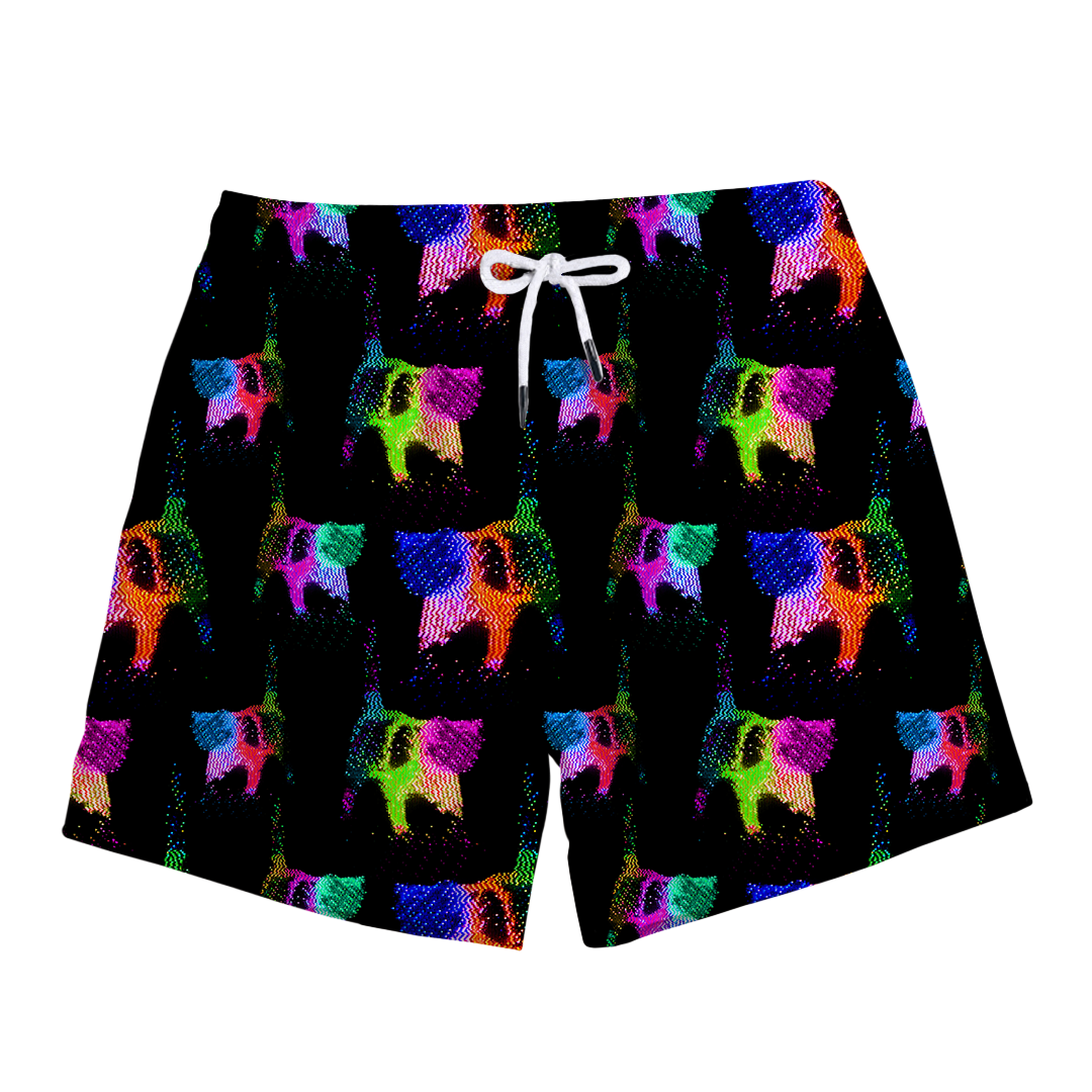 Cats On Tape Swim Trunks
