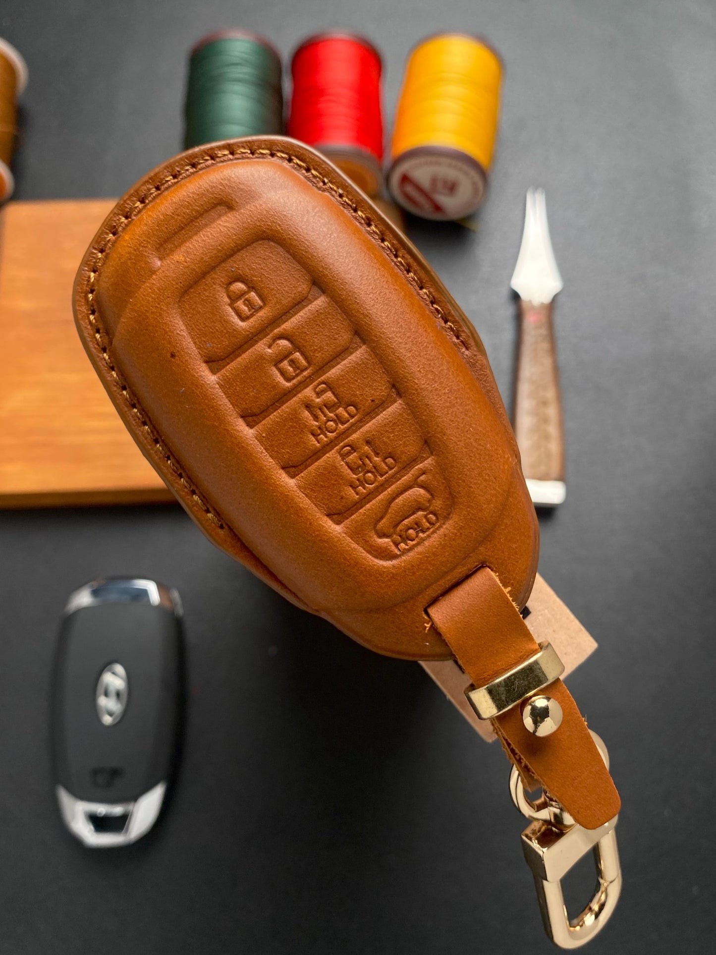 Leather Key Case for Hyundai Custin