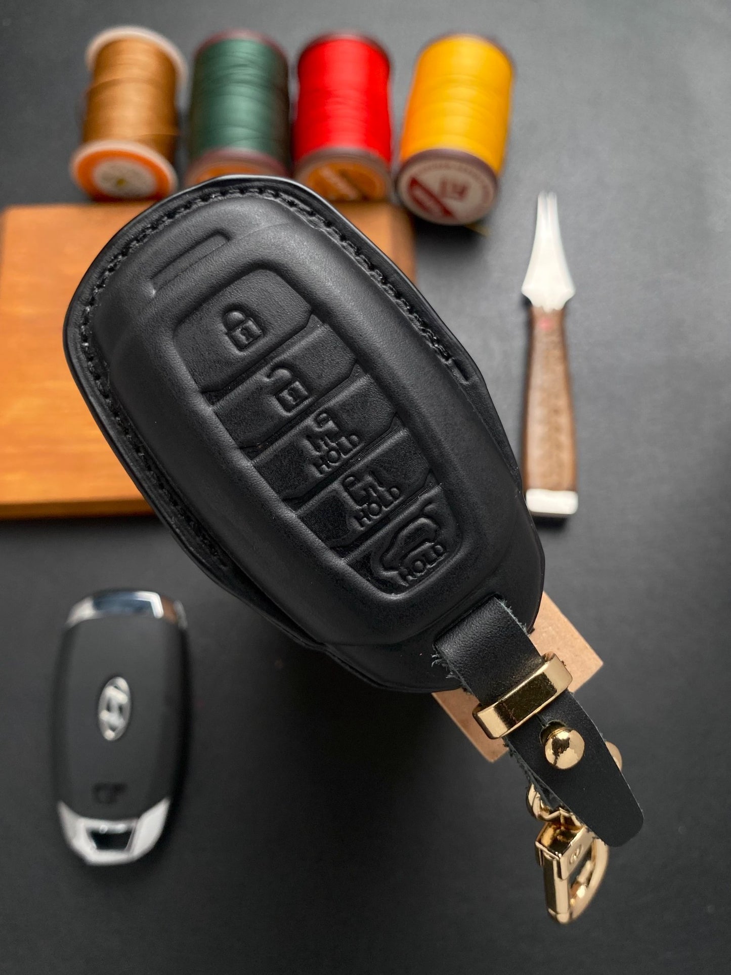 Leather Key Case for Hyundai Custin