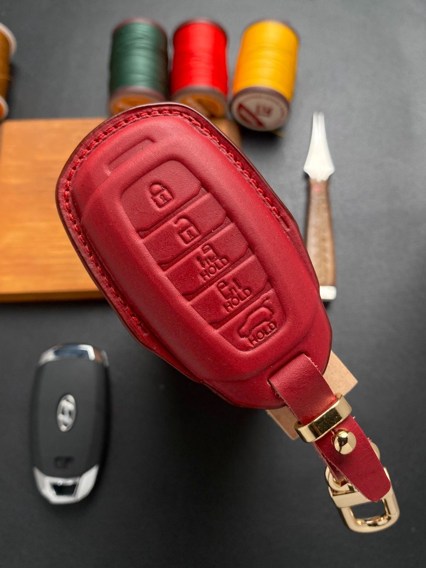 Leather Key Case for Hyundai Custin