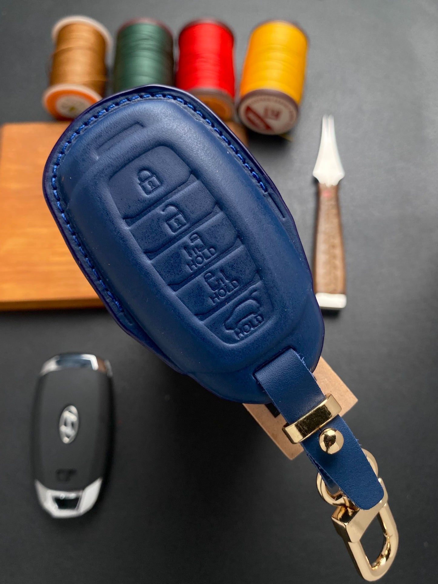 Leather Key Case for Hyundai Custin
