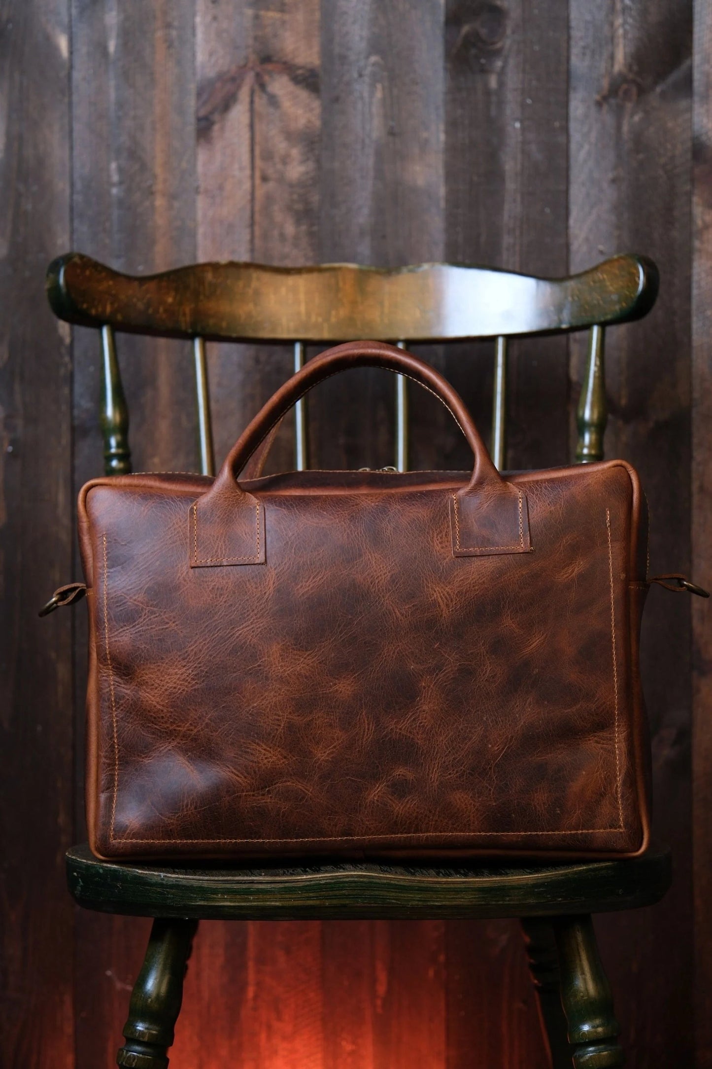 Premium genuine leather briefcase