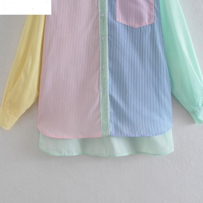 Women Fashion Contrast Color