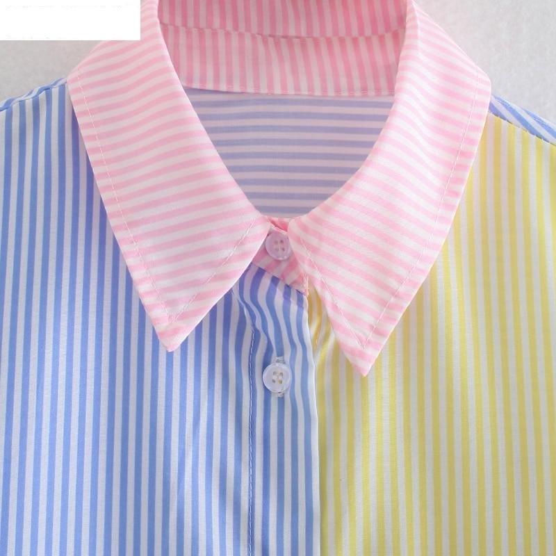 Women Fashion Contrast Color