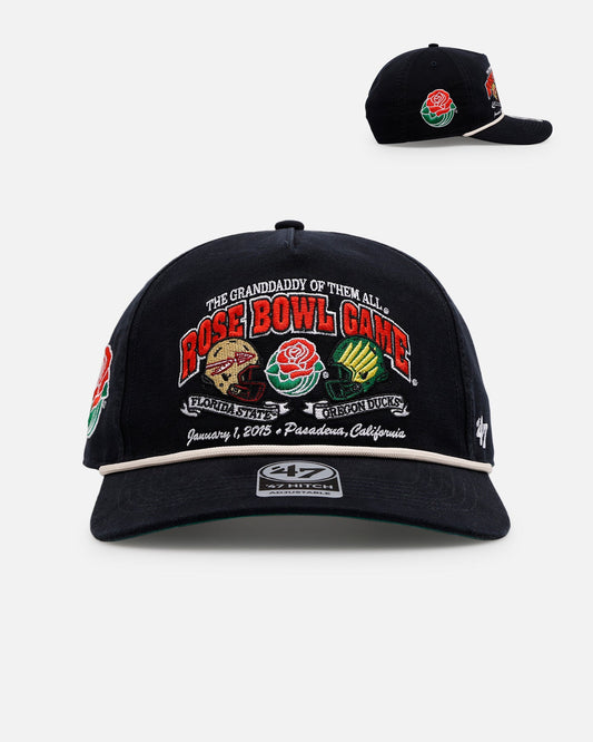 47 Brand Oregon Ducks Vs. Florida State Seminoles 'Vintage Bowl Game 2.0' 2015 Rose Bowl Hitch Snapback Vintage Black