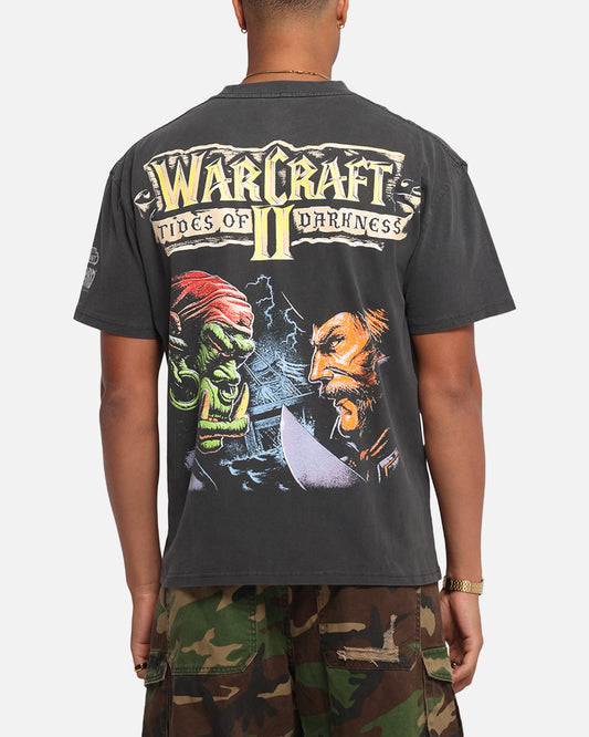 American Thrift X Warcraft II: Tides Of Darkness Heavy T-Shirt Black Wash