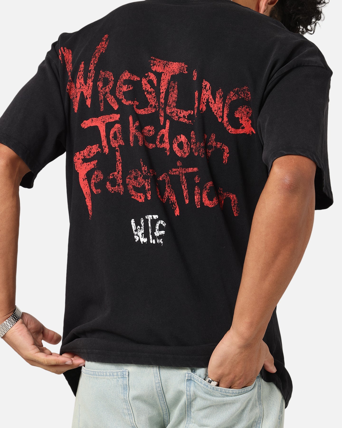 73 Studio X South Park WTF Vintage T-Shirt Black Acidwash