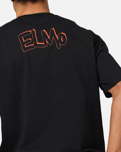American Thrift X Sesame Street Elmo Grail Heavy T-Shirt Black