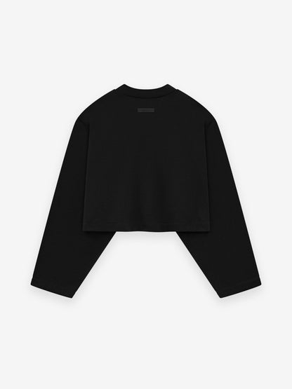 Womens Tri-Blend Cropped Longsleeve Shirt
