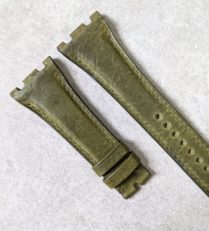 Audemars Piguet Badalassi Wax Calfskin Strap - Olive