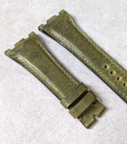 Audemars Piguet Badalassi Wax Calfskin Strap - Olive