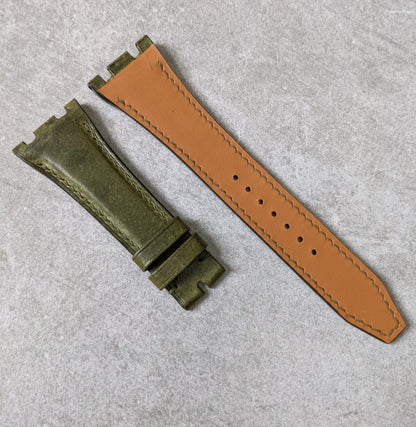 Audemars Piguet Badalassi Wax Calfskin Strap - Olive
