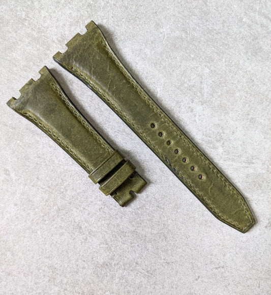 Audemars Piguet Badalassi Wax Calfskin Strap - Olive