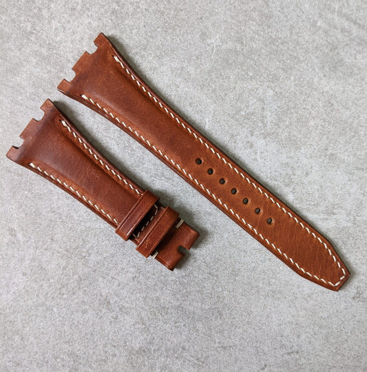 Audemars Piguet Badalassi Wax Calfskin Strap - Tan Brown