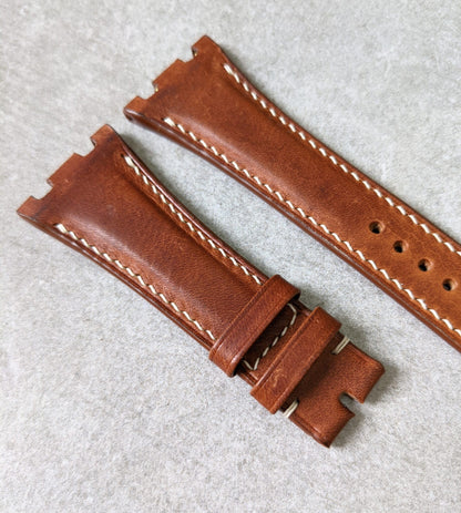 Audemars Piguet Badalassi Wax Calfskin Strap - Tan Brown
