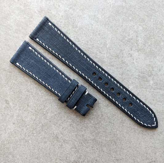 Babele Calfskin Watch Strap - Denim Blue