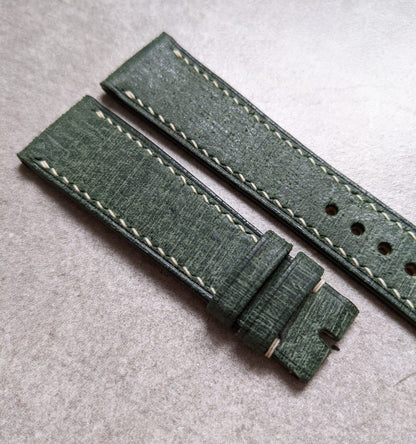 Babele Calfskin Watch Strap - Moss Green
