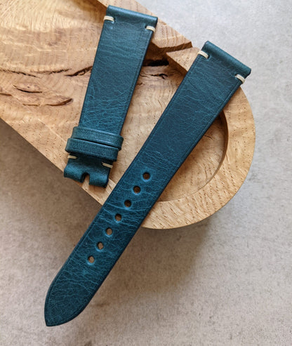Badalassi Wax Minimal Stitch Strap - Ocean