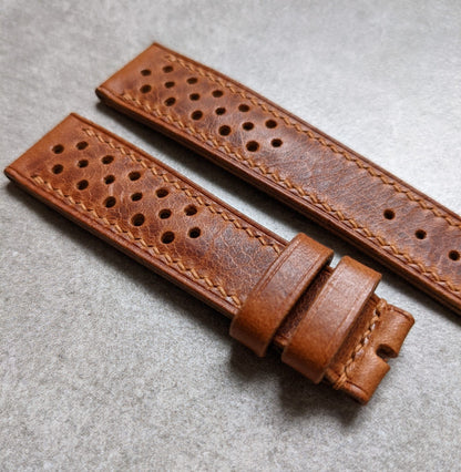 Badalassi Wax Rally Strap - Tan Brown