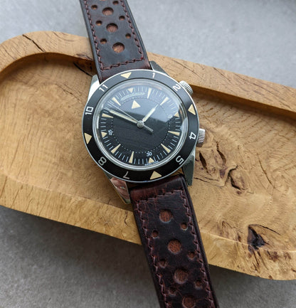 Badalassi Wax Retro Rally Strap - Dark Brown