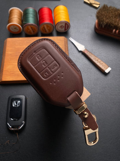 Leather Key Case for HONDA CITY (2021–2023), HONDA CIVIC (2020–2021)