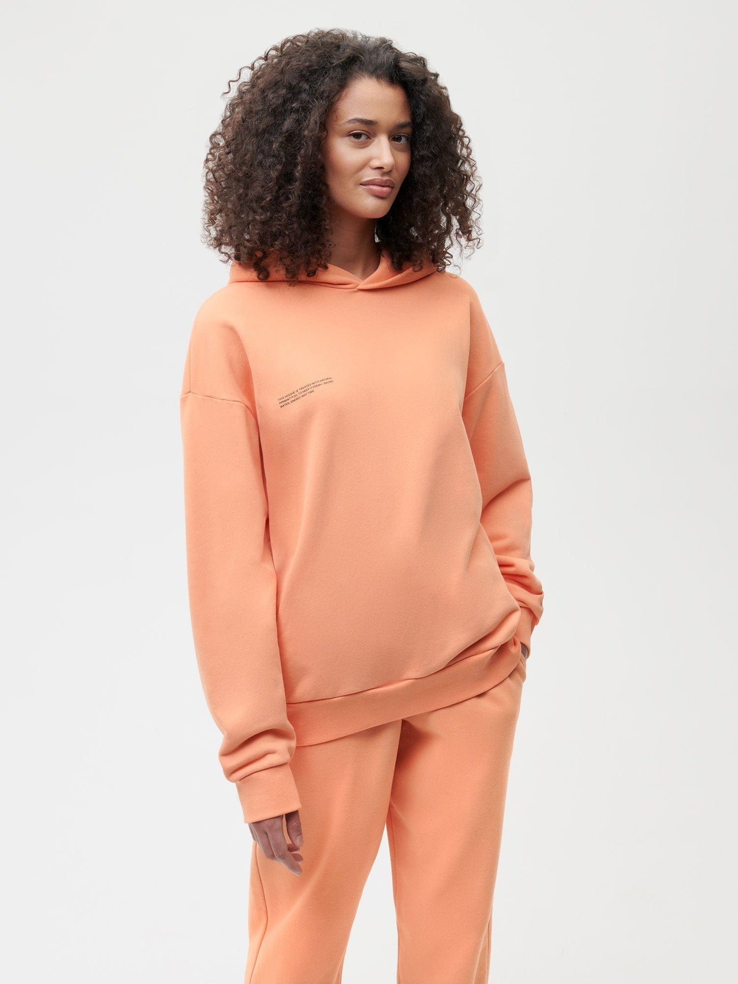 Womens 365 Midweight Hoodie—peach perfect