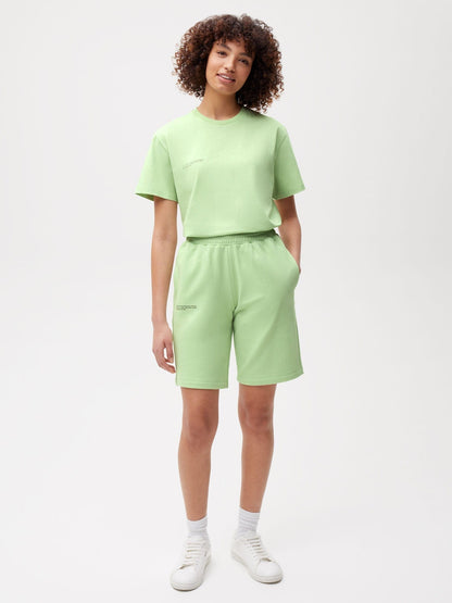 Womens 365 Midweight Long Shorts—pistachio