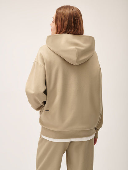 Womens 365 Midweight Hoodie—birch beige