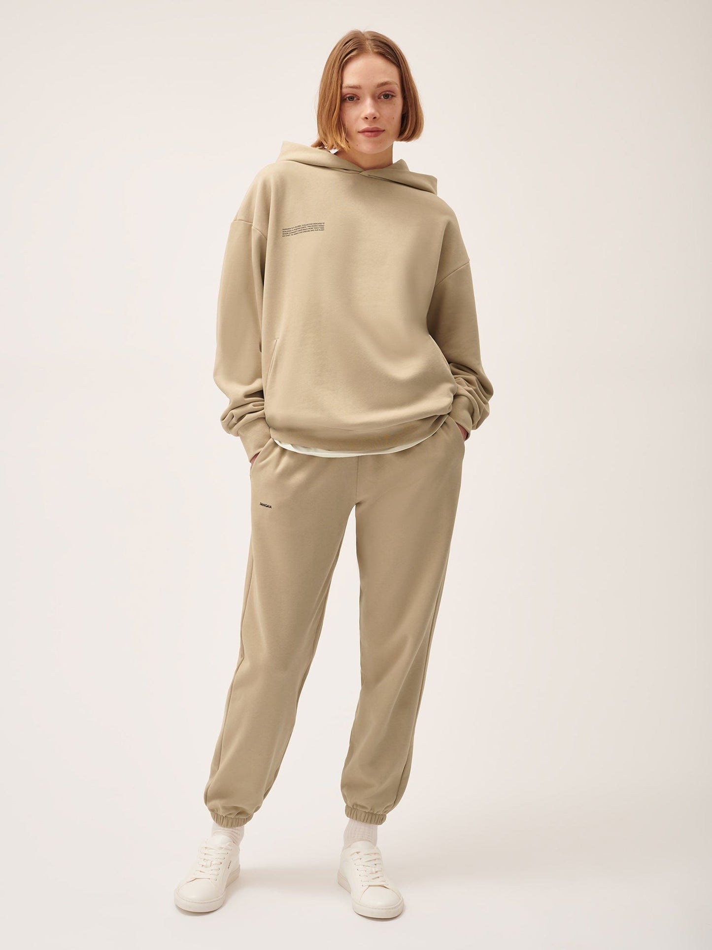 Womens 365 Midweight Hoodie—birch beige