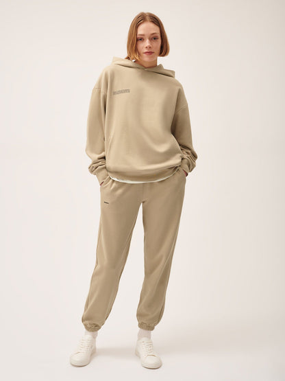 Womens 365 Midweight Hoodie—birch beige
