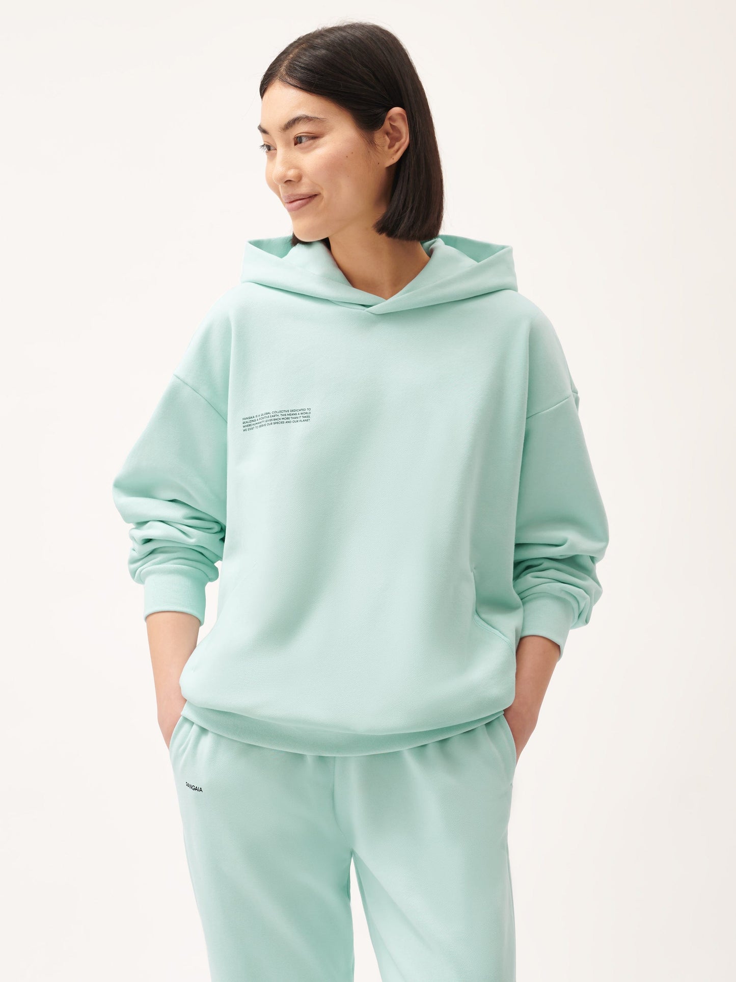 Womens 365 Midweight Hoodie—reflect blue