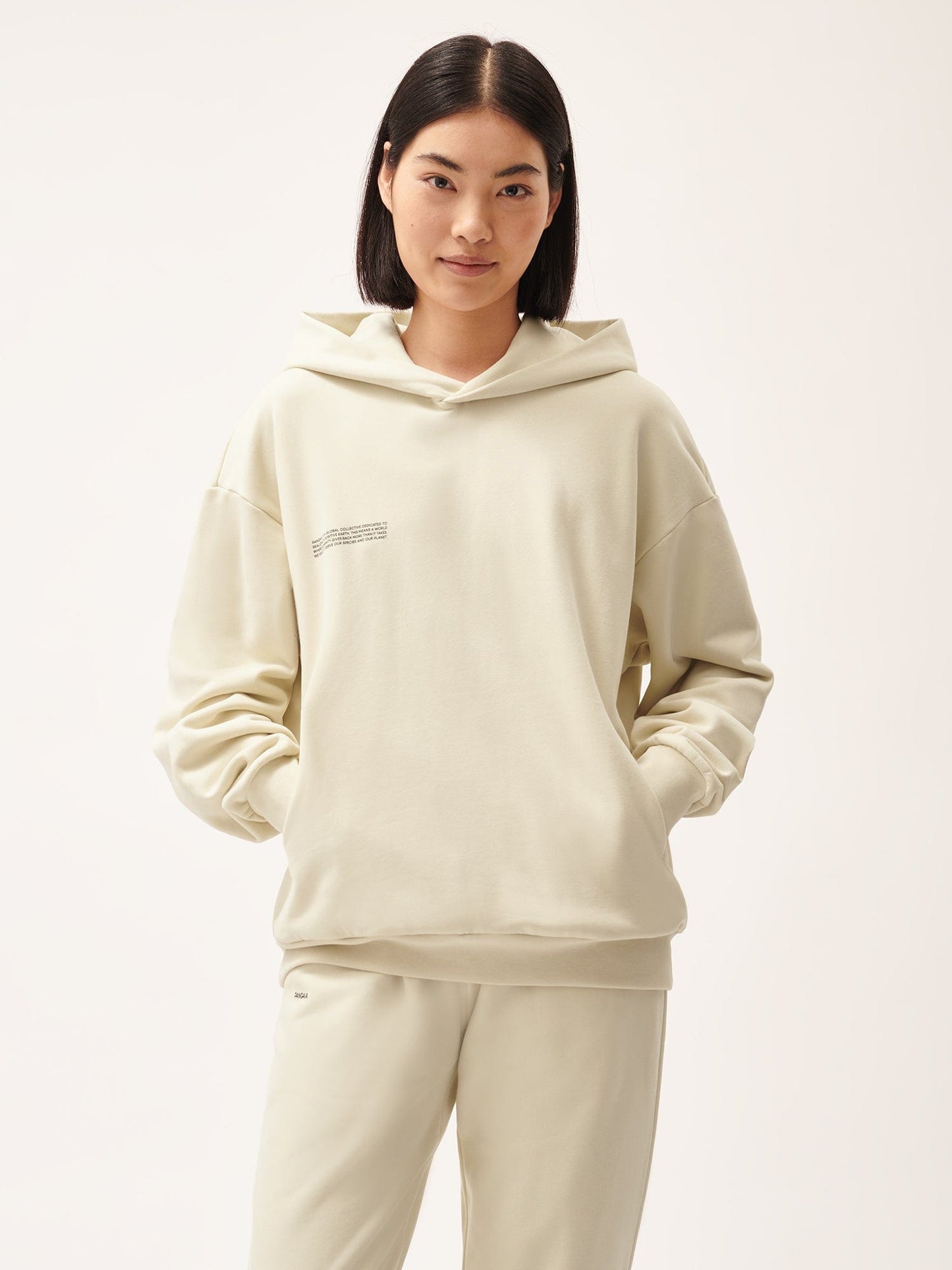 Womens 365 Midweight Hoodie—travertine beige