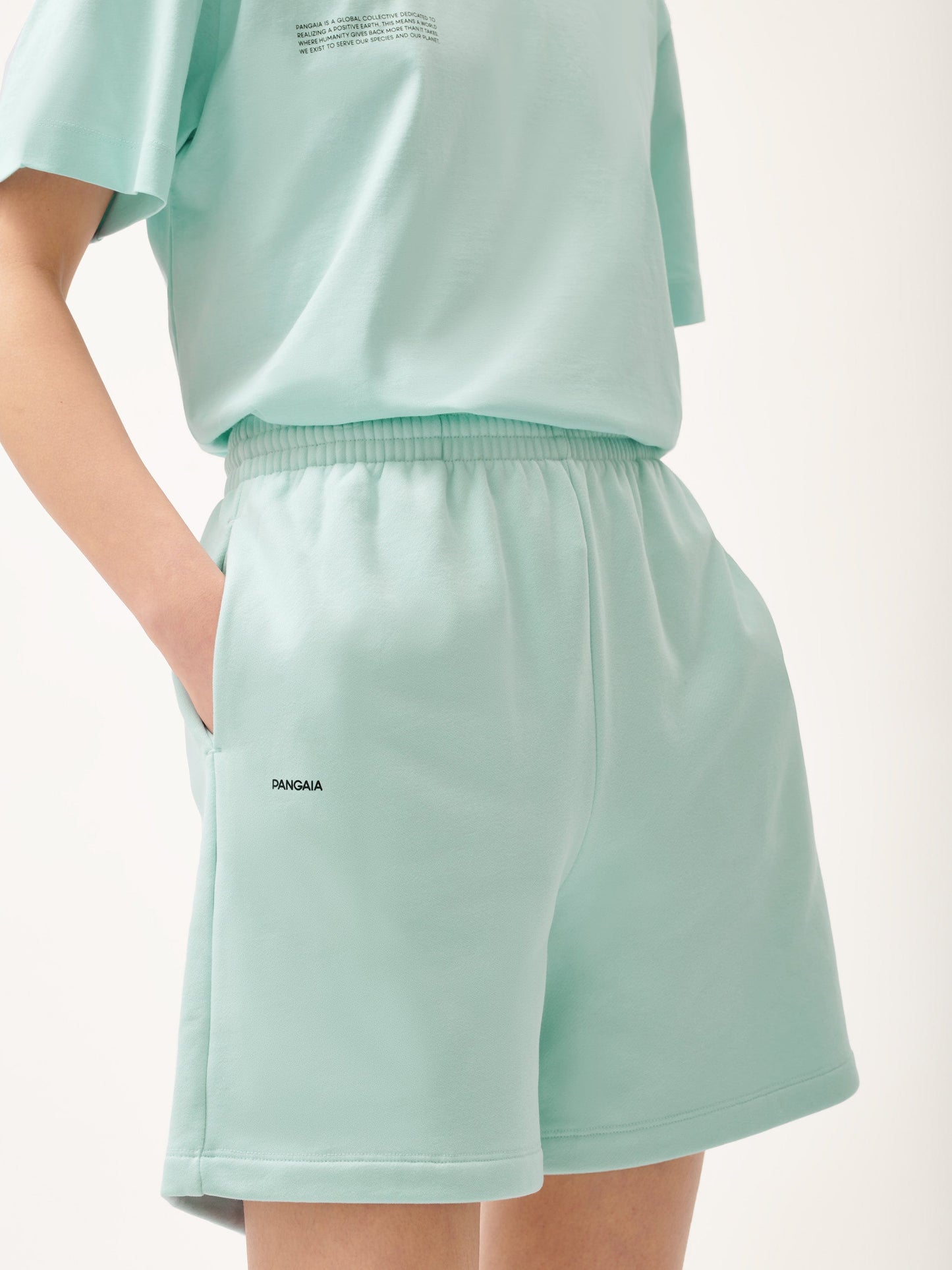 Womens 365 Midweight Mid Length Shorts—reflect blue
