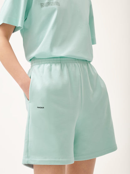 Womens 365 Midweight Mid Length Shorts—reflect blue